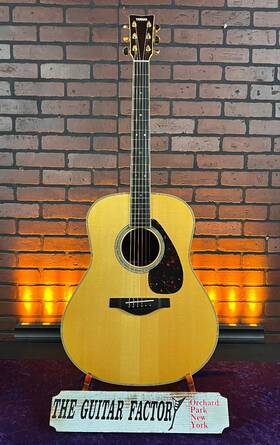 Ll16are-0724-u Yamaha Ll16 Are Original Jumbo Acoustic-electric Guitar - Natural With Case