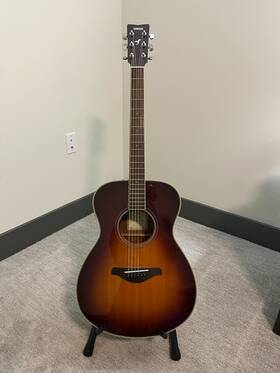 Zw80270 Yamaha Fs-ta Bs 6-string Trans-acoustic Electric Guitar - Brown Sunburst