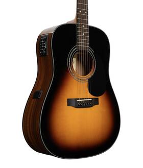 Acoustic1626 Zager Zad20evs Solid Spruce/mahogany Acoustic And Electric With Hardshell Case