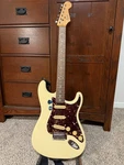 Squire Strat By Fender. Honey Cream With Tortoise Shell Electric Guitar. Fixed Price $250.00.