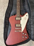 Epiphone Firebird Studio Satin Red Solid Body Electric Guitar With Bag. Fixed Price $390.00.