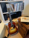 Gibson Acoustic J-45 2025 Studio Rosewood Burst Acou/elec Guitar. Fixed Price $1795.00.