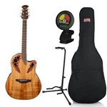Ovation Celebrity Elite Exotic Mid-depth Acoustic-electric Guitar, Figured Koa W. Fixed Price $712.00.