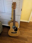 J. Reynolds JR15S 3/4-SCALE Acoustic Guitar W/ Bag Spruce Top Mahogany Back. Fixed Price $100.00.