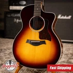 Taylor 214CE-SB Dlx Grand Auditorium Acoustic/electric Guitar Tobacco Sunburst. Fixed Price $1199.00.