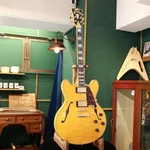 Electric Guitar Dangelico Excel Dc Vintage Natural Semi Hollow With Case. Fixed Price $4148.00.