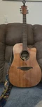 Lag Tramontane T80DCE Acoustic-electric Dreadnought Cutaway Natural Rh. Fixed Price $450.00.