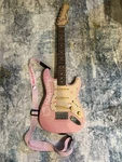 Super Rare 2006 Fender Squier Mini Hello Kitty Electric Guitar Pink W/ Og Strap. Fixed Price $400.00.