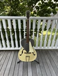 Vintage Silvertone Kentucky Blue Arch Top Acoustic Guitar W/ Lace Sensor Pickup. Fixed Price $699.99.