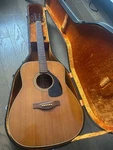 1968 First Generation Yamaha FG-180 Red Label Acoustic W/ Rocket Case. Fixed Price $903.00.