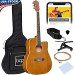 Full Size Acoustic Guitar Beginners Padded Case Cutaway Design Durable Sound New. Fixed Price $136.29.