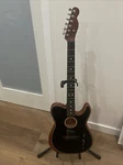 Fender Acoustasonic Telecaster Guitar With Bag - Black. Fixed Price $850.00.