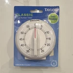 Taylor Classic Large Number Mechanical Countdown Timer 60 Minute White 5831. Fixed Price $11.11.