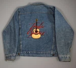 Vintage 90S Taylor Guitars Denim Blue Jean Jacket Rock Music Adult Xl. Fixed Price $99.99.