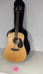 Samick LW-028A Acoustic Guitar Full Size Dreadnought Natural Finish Case. Fixed Price $104.39.
