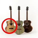 Electric Acoustic Guitar Zemaitis CAF-80H-NA Natural Heart Shaped With Gig Case. Fixed Price $940.00.