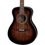 Luna Guitars Art Vintage Folk Solid Top Left-handed Distressed Burst. Fixed Price $399.00.