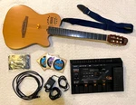 Godin Multiac Nylon String Electric Guitar Roland GR33 Synthesizer + Cables. Fixed Price $1450.00.