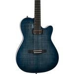 Godin A6 Ultra Thinline Acoustic-electric Guitar, Flame Maple Top, Denim Blue. Fixed Price $1899.00.
