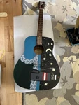 Handpainted Yamaha F335 Acoustic Guitar 6-STRING Black Right-handed Dreadnought. Fixed Price $139.00.