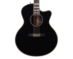 Godin Connaisseur Mj Blk Rw A/e Guitar Mini-jumbo Black Open Box. Fixed Price $2169.99.
