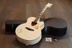 Rare! 2006 Gretsch G6022CWFF White Falcon Rancher Mij Acoustic Guitar + Ohsc. Fixed Price $3495.00.