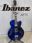 Ibanez AF75-JB-13-01 Blue Semi-acoustic Electric Guitar Full Hollow Body. Fixed Price $776.72.