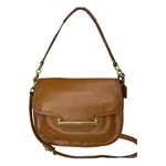 Coach Taylor Tan Leather Crossbody Shoulder Bag Flap Brass Bar Classic. Fixed Price $62.00.