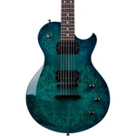 Schecter Guitar Research Soloii Standard Electric Ocean Blue Burst Burl. Fixed Price $399.00.