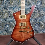 Ibanez Iceman IC420MFM Electric Guitar Caramel Burst Low Gloss W/ Gig Bag. Fixed Price $999.99.