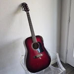Aria AGP-001 Red Sunburst Acoustic Guitar Solid Spruce Top 2004. Fixed Price $155.00.