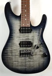 Ibanez AZ24S1F Standard, Flame Maple Top, Transparent Black Sunburst. Fixed Price $599.99.