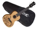 Luna Tattoo Concert Spruce Ukulele W/ Light Hard Case - Uke Laser Etch. Fixed Price $219.99.