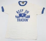 Vtg Conrail Keep Trackin Railroad Small 34-36 Jerzees Ringer T-shirt. Fixed Price $39.99.