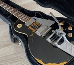 Gibson Electric Guitar Black Single Cutaway Bigsby Tremolo With Case. Fixed Price $3150.00.