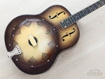 1930 National Triolian Tenor Resonator Vintage Guitar Two-tone Walnut. Fixed Price $2499.99.