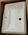 Glacier Bay 924 045 Model 14-027-W Undermount Bath Sink 21.9"X16.2"X7.9" White. Fixed Price $25.00.