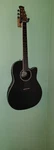 Applause E-acoustic Guitar AB28-5S, Cs, Super Shallow Cutaway, Black Satin. Fixed Price $200.00.