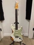2023 Fender Stratocaster 60 Custom Shop Heavy Relic Oly White Over 3TSB. Fixed Price $4500.00.