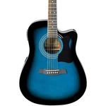 Ibanez V70CE Dreadnought Acoustic-electric Guitar Transparent Blue. Fixed Price $279.99.