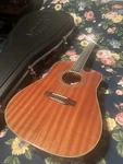 Zager ZAD-50CE/MHGY Acoustic-electric Guitar Mahogany W/ Case. Fixed Price $1800.00.