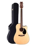 Jasmine JD93CE-NAT Dreadnought Acoustic-electric Guitar With Case. Fixed Price $399.00.