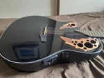 Electric Acoustic Guitar Black Ovation CE44L-5 Left. Fixed Price $642.49.