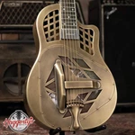 National Style 1 Baritone Tricone Resonator, Slimline Pickup - Antique Brass Wit. Fixed Price $5299.00.