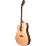 Kona K2LN Left Handed Thin Dreadnought Acoustic Electric Guitar, Natural. Fixed Price $229.99.