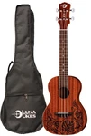 Luna Uke Mo Lizard Mahogany Concert Left-handed Ukulele W/ Bag. Fixed Price $91.08.
