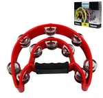 Ymc Half Moon Ez Grip Tambourine 20 Jingles - Red. Fixed Price $17.99.