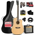 Pyle 4/4 Acoustic Electric Guitar Kit 10W Amp. Fixed Price $209.99.