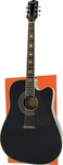 Silvertone 955CE Dreadnought Electric Acoustic Guitar Gloss Black Finish. Fixed Price $549.00.