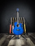 Washburn Festival EA15 Acoustic/electric Guitar - Transparent Blue. Fixed Price $269.99.